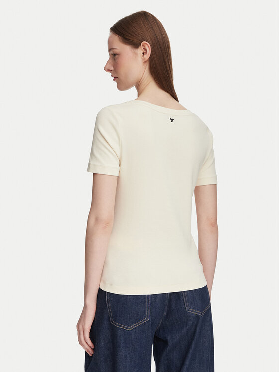 Weekend Max Mara Weekend Max Mara Camiseta Multij 2625946031 Crema Regular Fit