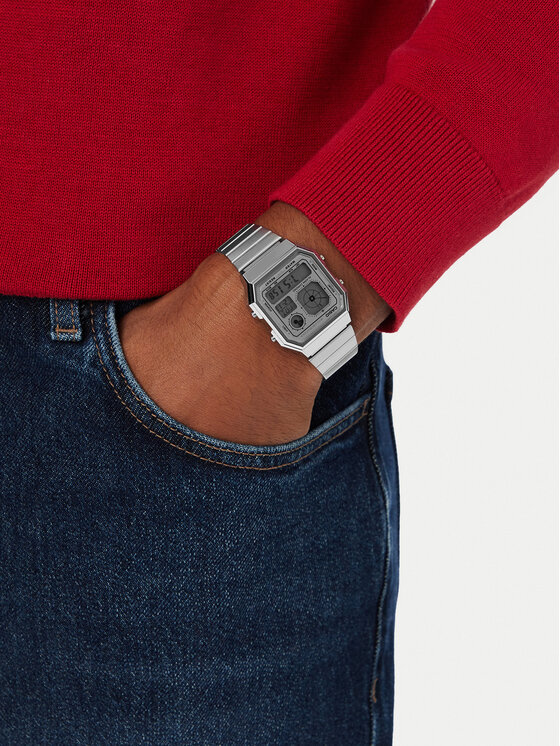 Casio Hodinky Casio A130WE-7AEF Strieborná