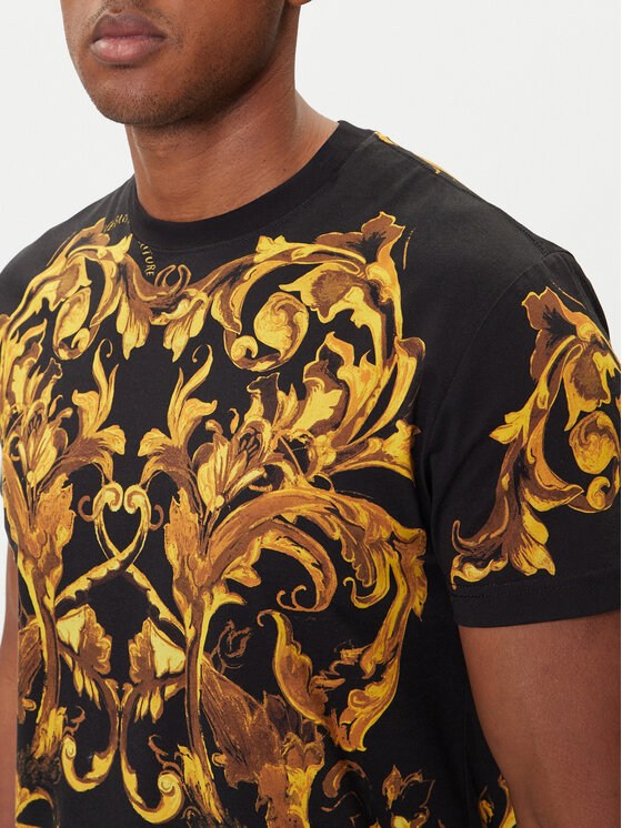 Versace Jeans Couture Versace Jeans Couture Camiseta 79GAH6SB JS505 Negro Regular Fit