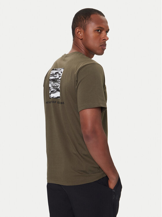 The North Face The North Face Camiseta Box Nse Edge Of Light NF0A8E3H Verde Regular Fit