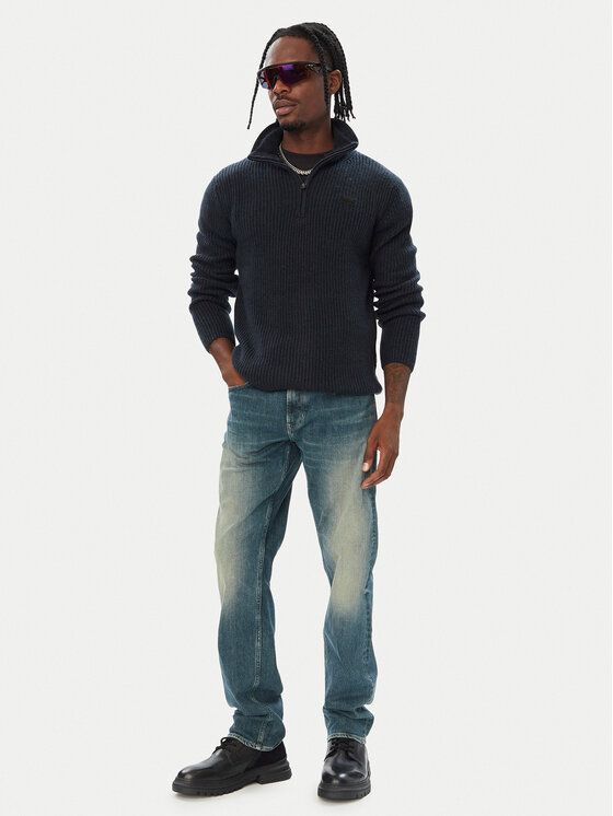 G-STAR G-STAR Džemper Double D27961-D754 Tamnoplava Regular Fit