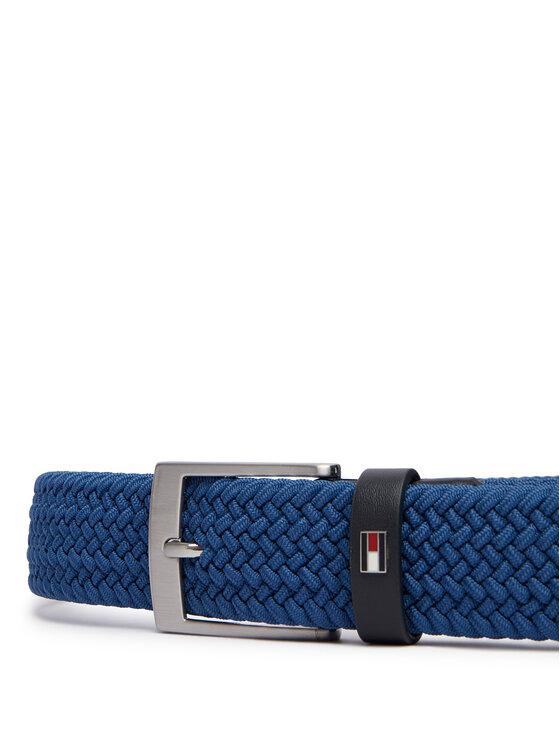 Tommy Hilfiger Pasek Tommy Hilfiger Adan 3.5 Elastic AM0AM13824 Granatowy