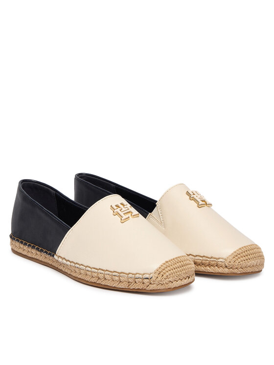 Tommy Hilfiger Espadrilles Tommy Hilfiger Th Logo Leather Espadrille FW0FW09246 Színes