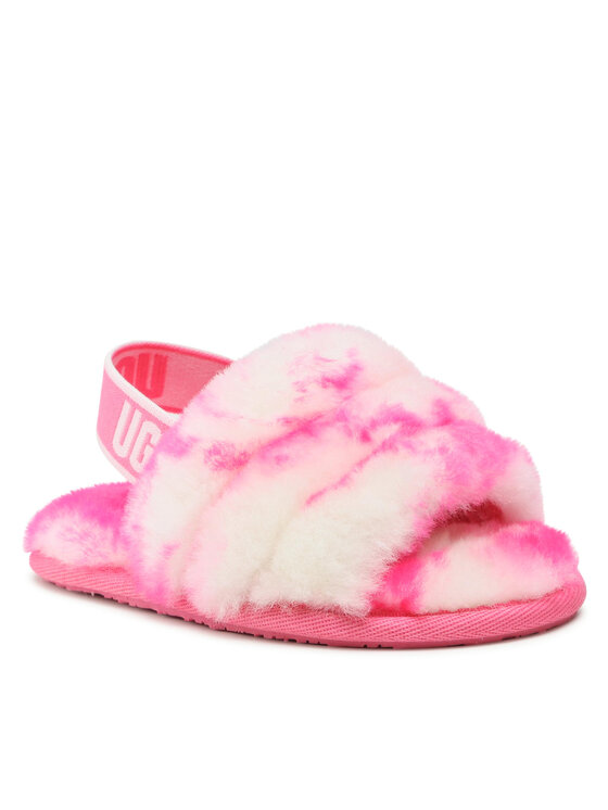 Ugg Naminės šlepetės Ugg T Fluff Yeah Slide Marble 1123638T Rožinė