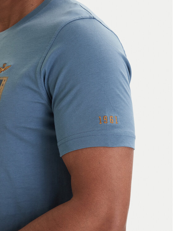 Aeronautica Militare Aeronautica Militare Camiseta 261TS2534UJ00641 Azul Regular Fit