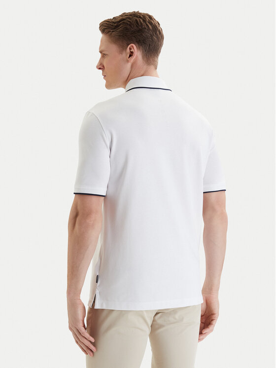 Bugatti Bugatti Polo 8150-75033C Blanco Regular Fit