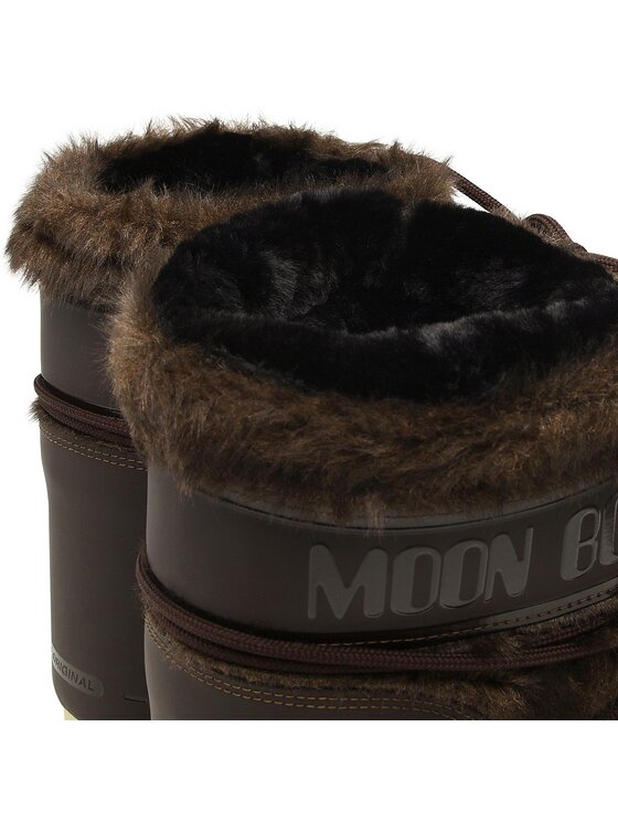 Moon Boot Cizme de zăpadă Moon Boot Icon Low Faux Fur 14093900003 Maro
