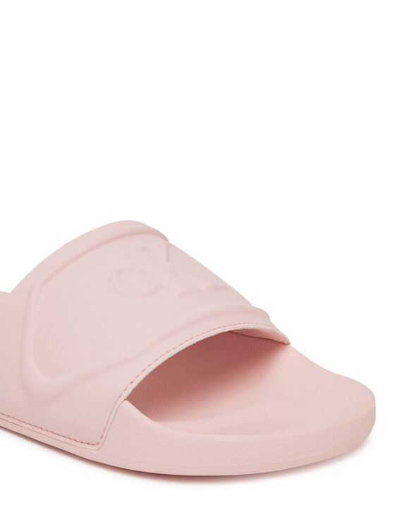 Calvin Klein Jeans Natikači Calvin Klein Jeans Slide Pu Hf Mg YW0YW01879 Roza