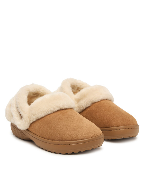 Crocs Şlapi Crocs Classic Unfurgettable Suede Clog 212106 Bej