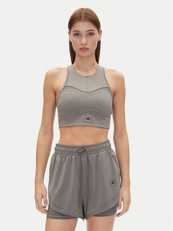 adidas by Stella McCartney adidas by Stella McCartney Топ Training JJ0120 Сірий Slim Fit