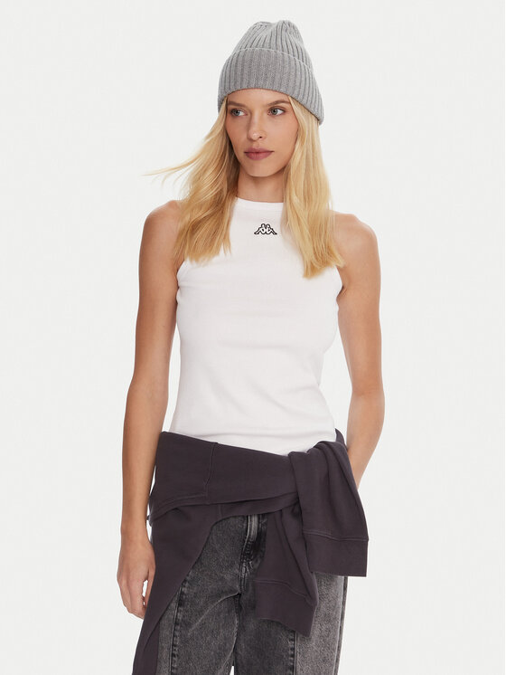 Kappa Kappa Conjunto de tops Logo Myrta 38277KW Blanco Regular Fit