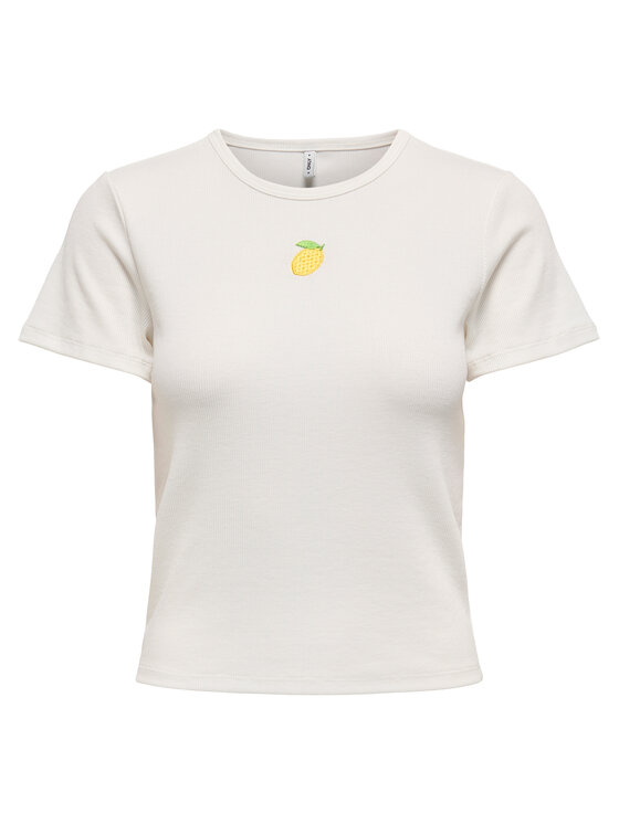 ONLY ONLY Футболка Daniella 15350554 Білий Slim Fit