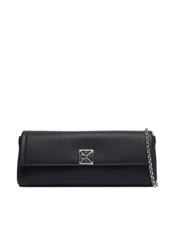 Calvin Klein Geantă Calvin Klein Emblem Hw Pebble Clutch LV04F3740G Negru