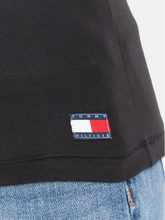 Tommy Hilfiger Tommy Hilfiger Conjunto de camisetas UW0UW06657 Negro Slim Fit