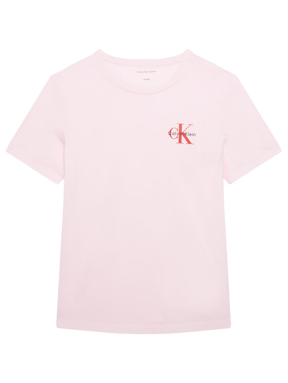 Calvin Klein Jeans Calvin Klein Jeans Camiseta Chest Monologo IU0IU00719 Rosa Regular Fit