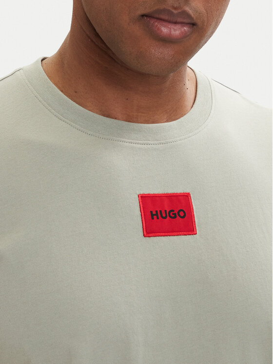 HUGO HUGO Camiseta Diragolino212 50447978 Verde claro Regular Fit