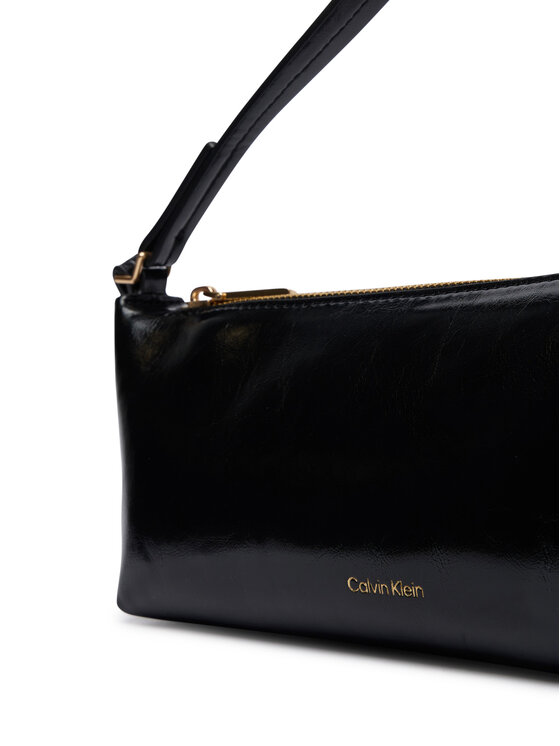 Calvin Klein Borsetta Calvin Klein Foil Logo Glossy LV04F3738G Nero