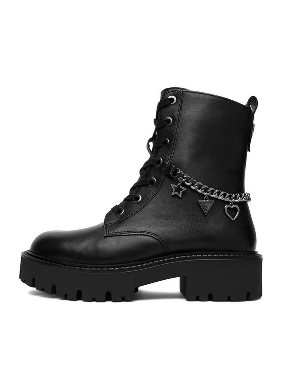 Guess Bakancs Guess CEO-CI12-LEA-04 Fekete