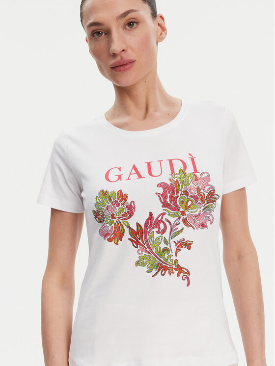 Gaudi Gaudi T-shirt 511BD64036 Bianco Regular Fit