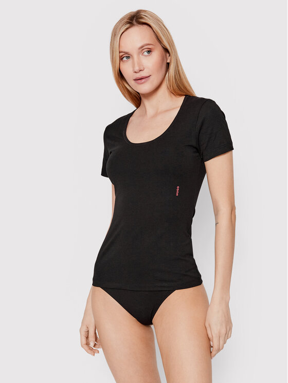 HUGO HUGO Комплект футболок Twin 50469660 Чорний Regular Fit