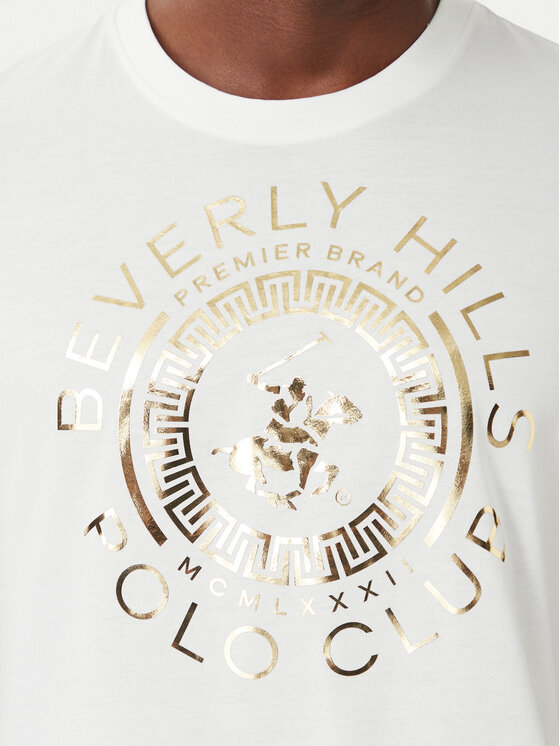Beverly Hills Polo Club Beverly Hills Polo Club Camiseta M1342 Blanco Regular Fit