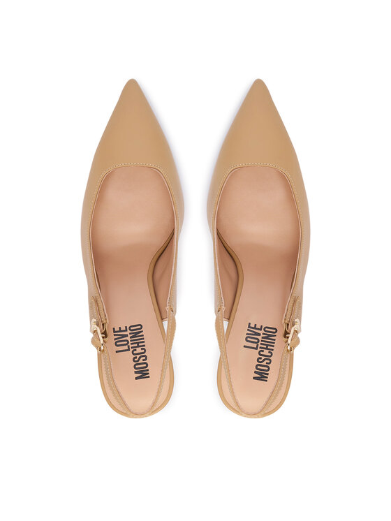 LOVE MOSCHINO Pantofi cu toc subțire LOVE MOSCHINO JA10149G1PIA0104 Maro