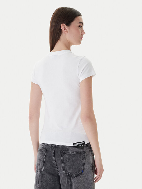 Karl Lagerfeld Jeans Karl Lagerfeld Jeans Camiseta A1W17004 Blanco Slim Fit