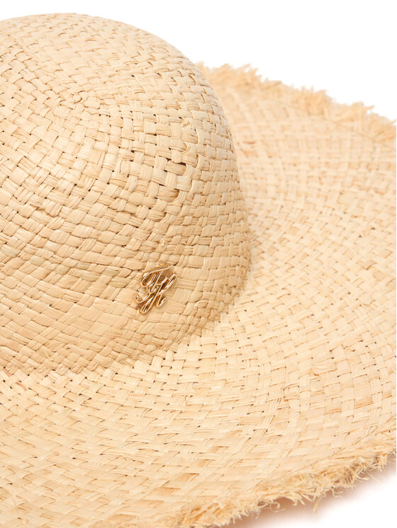 Tommy Hilfiger Skrybėlė Tommy Hilfiger Summer Shop AW0AW18673 Šviesiai smėlinė