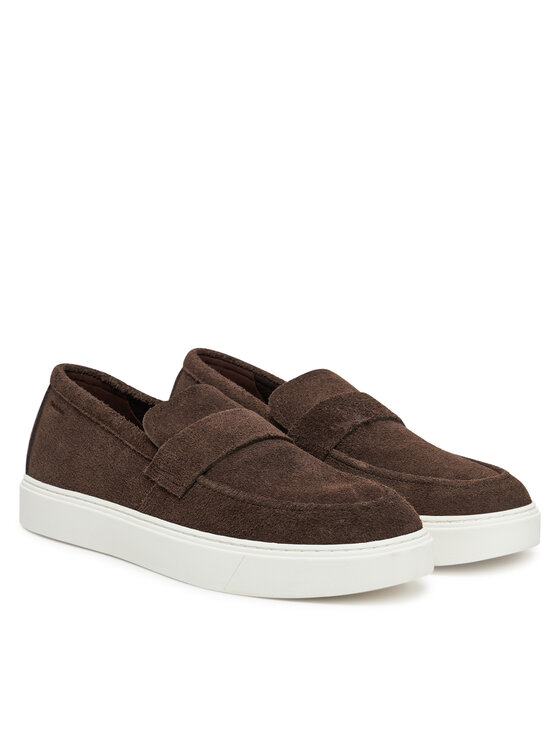 Calvin Klein Mokaszin Calvin Klein Moccasin Sue Unlined HM0HM01819 Barna