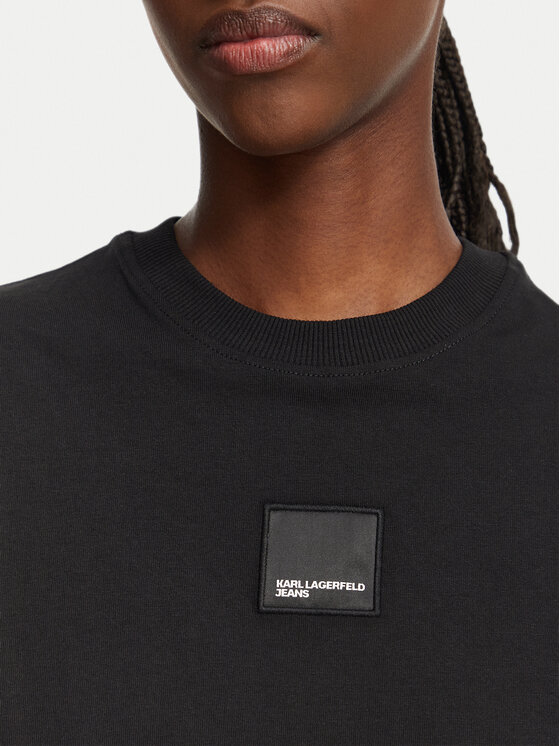 Karl Lagerfeld Jeans Karl Lagerfeld Jeans Camiseta B3W17022 Negro Boxy Fit