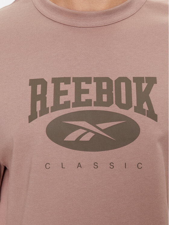 Reebok Reebok Majica Archive Essentials IL8792 Bež Regular Fit