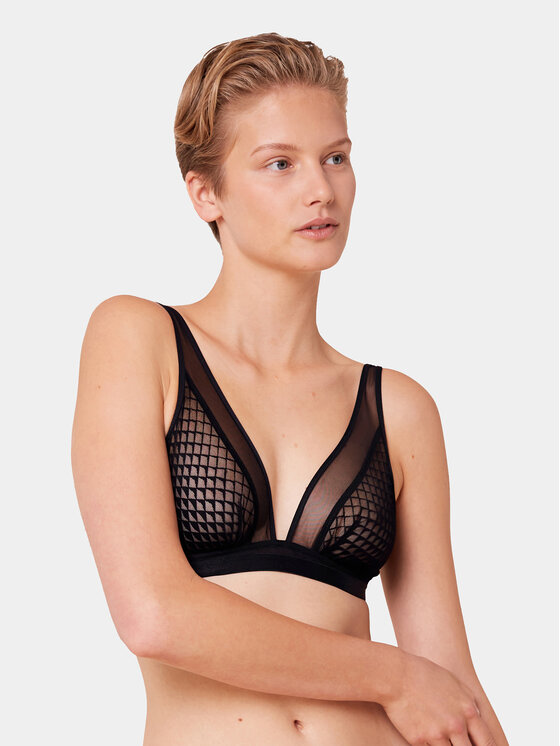Triumph Triumph Braletė liemenėlė Mysterious Spotlight 10217892 Juoda