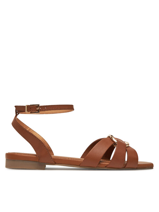 TWINSET Сандали TWINSET Ciabatta 251GCJ04A Кафяв
