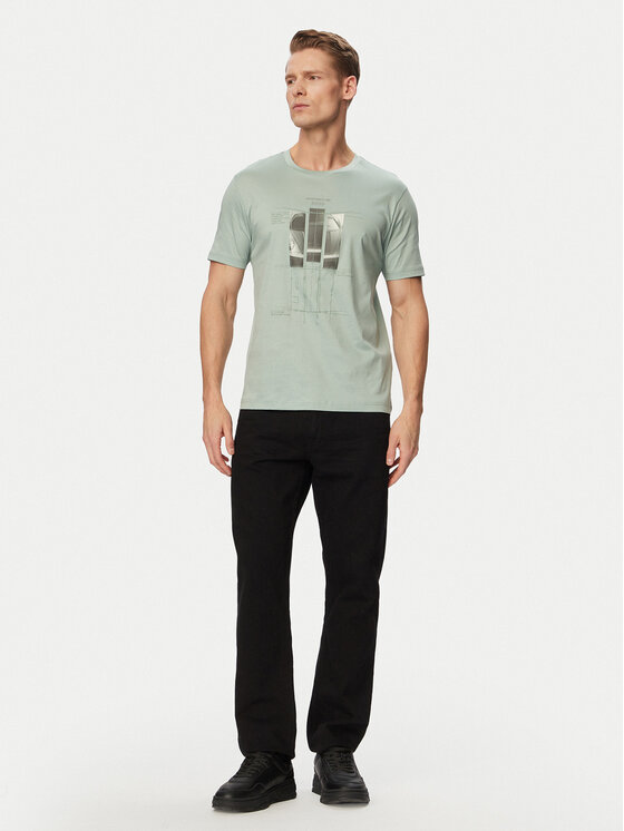 BOSS BOSS Camiseta PS Spirit70 Grx 50559811 Verde Regular Fit