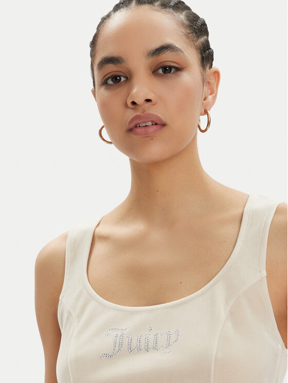Juicy Couture Juicy Couture Felső Camina JCWCT23305 Bézs Slim Fit