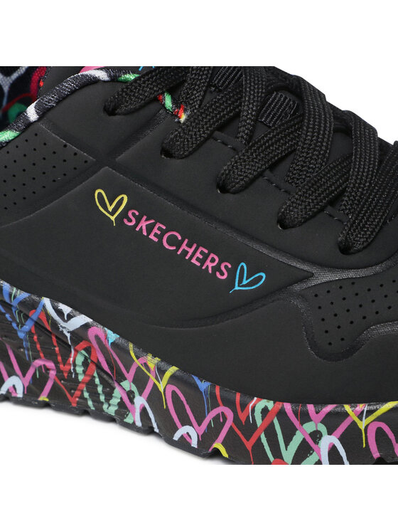 Skechers Снікерcи Skechers Uno Lite Lovely Luv 314976L/BKMT Чорний