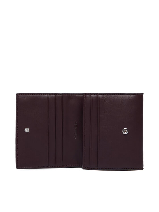Calvin Klein Maks Calvin Klein Bold Ck Medium Bifold LV04F1156G Bordo
