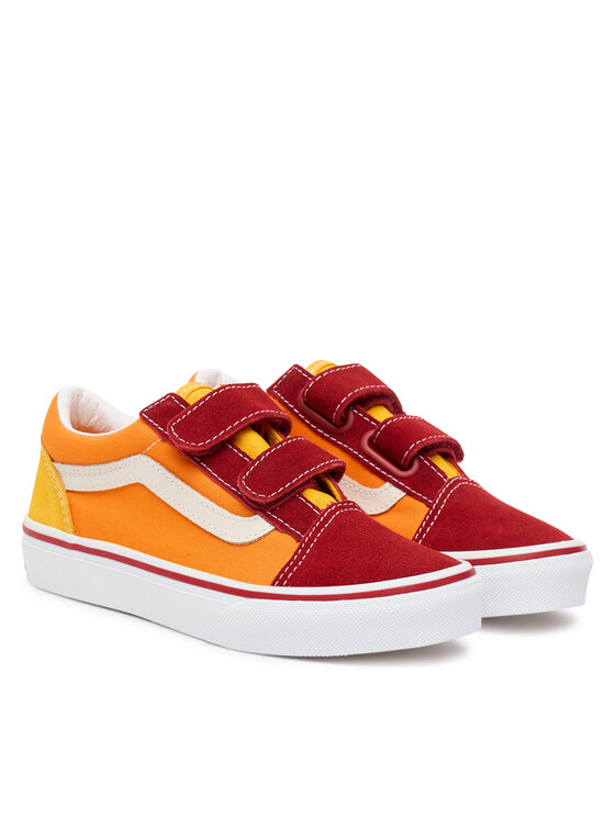 Vans Tenis superge Vans Old Skool V Retro VN000CYABMC1 Oranžna