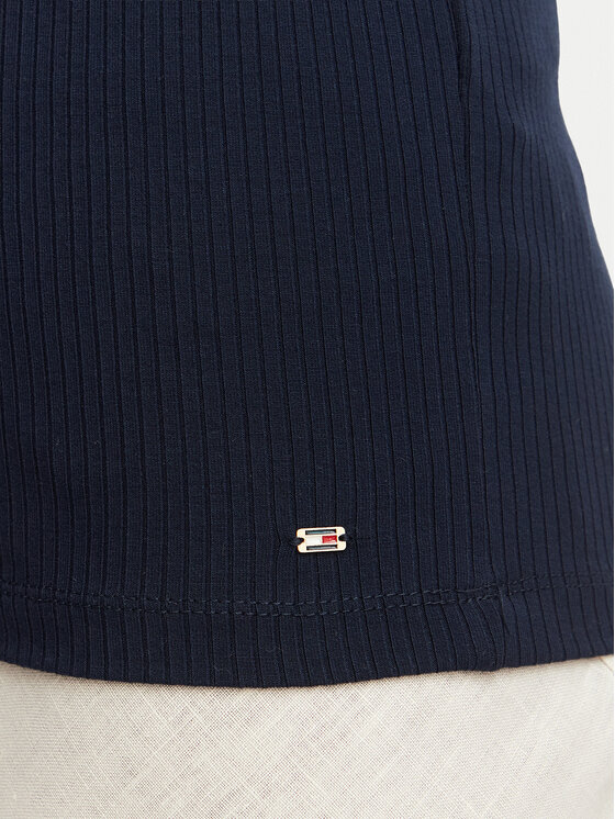 Tommy Hilfiger Tommy Hilfiger Top WW0WW52112 Azul marino Slim Fit