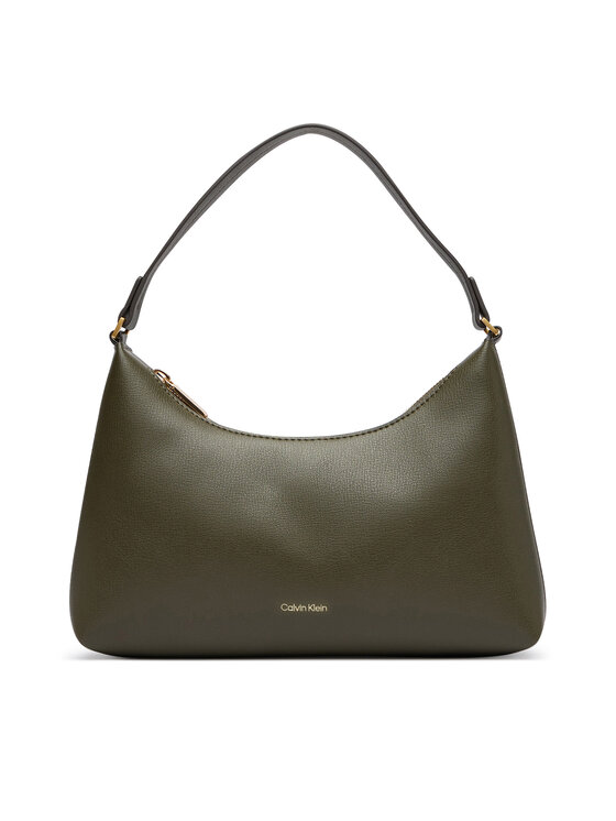 Calvin Klein Borsetta Calvin Klein Foil Logo Small Shoulder Bag LV04F3890G Verde scuro