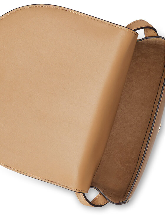 LAUREN RALPH LAUREN Torebka LAUREN RALPH LAUREN Witley Leather Medium Embossed Logo Crossbody Bag 431950130008 Brązowy