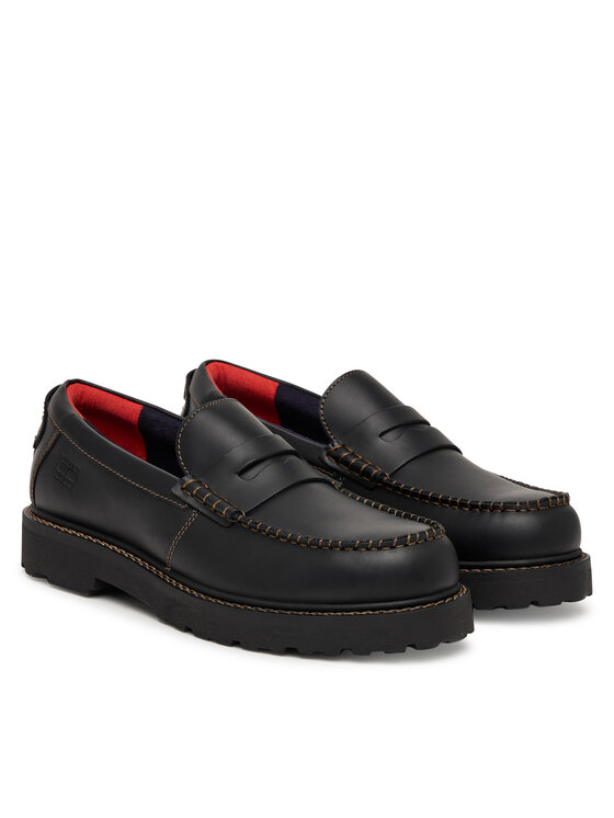 Tommy Jeans лоуфъри с дебела подметка Tommy Jeans Archive '01 Loafer EM0EM01710 Черен
