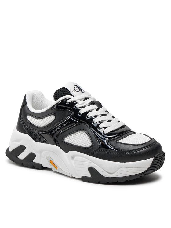 Calvin Klein Snīkeri Calvin Klein Chunky Runner Vibram YW0YW01427 Melns