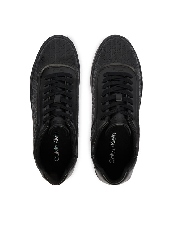 Calvin Klein Superge Calvin Klein Beasket Cup Oxf Lup Hf Aop Lth HM0HM02132 Črna