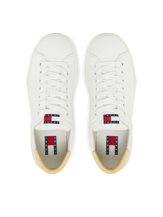 Tommy Jeans Sneakers Tommy Jeans Tjw Flatform Canvas Sneaker EN0EN02792 Écru