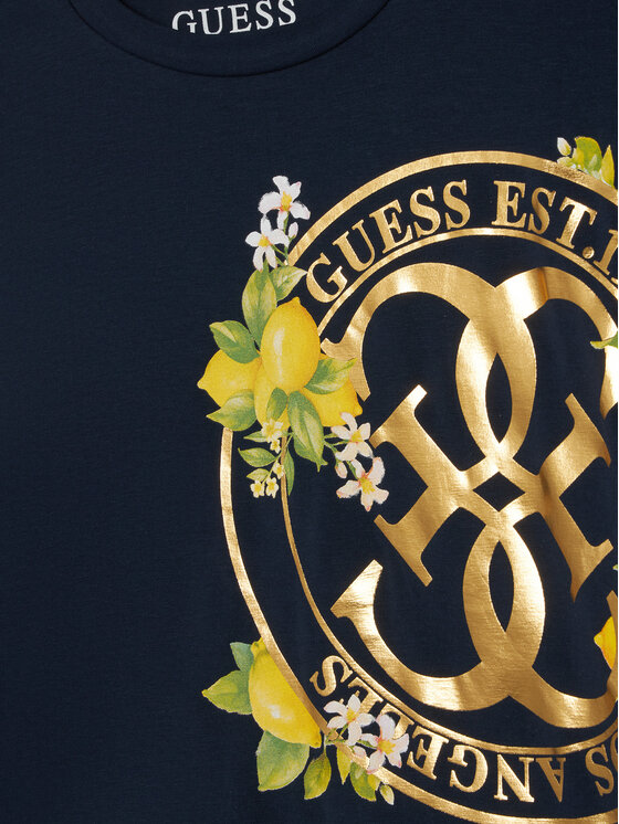Guess Guess Camiseta J6GI00 K6YW4 Azul marino Regular Fit