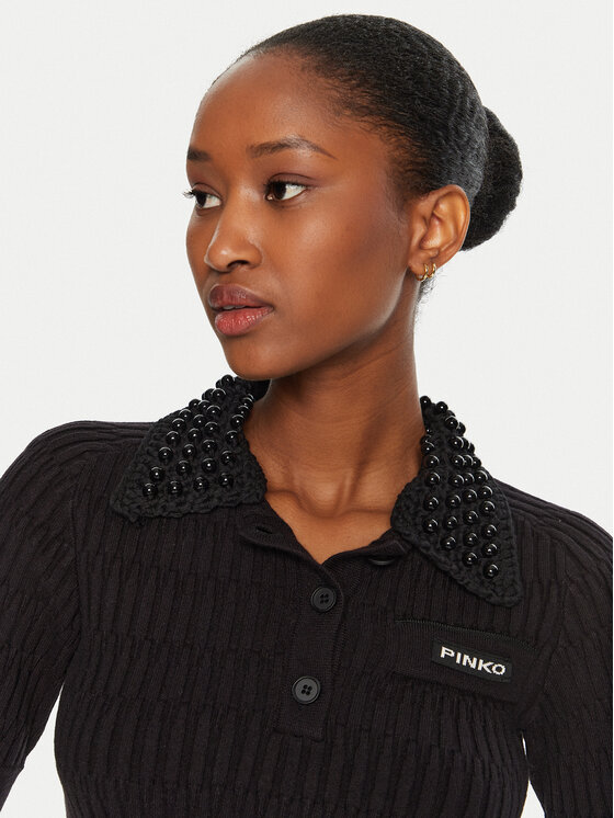PINKO PINKO Polo Egyptian 104363 A27J Crna Regular Fit