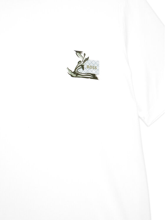 BOSS BOSS Camiseta Te Blueprint 50566628 Blanco Regular Fit