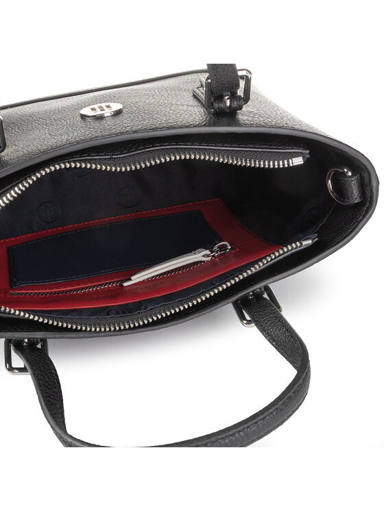Tommy Hilfiger Kabelka Tommy Hilfiger Honey Small Tote AW0AW07297 Černá