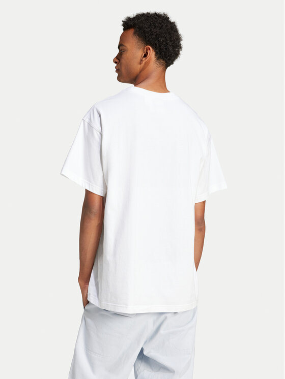 adidas adidas Футболка Trefoil Essentials JD0373 Білий Oversize